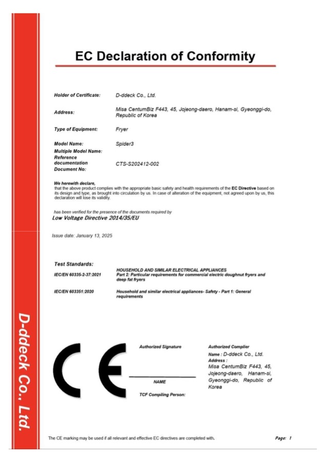 CE certificate